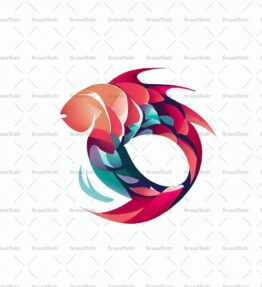 Abstrakter Koi